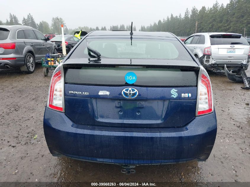 2013 Toyota Prius Two VIN: JTDKN3DU3D0346395 Lot: 39568263