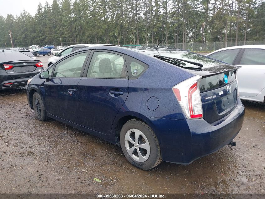 2013 Toyota Prius Two VIN: JTDKN3DU3D0346395 Lot: 39568263