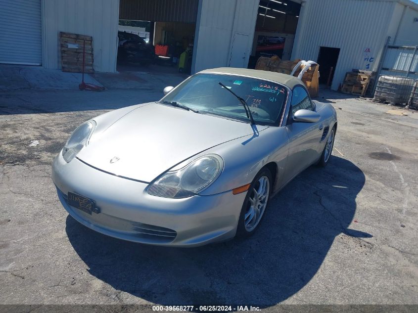 2003 Porsche Boxster Base (M5) VIN: WP0CA29833U622152 Lot: 39568277