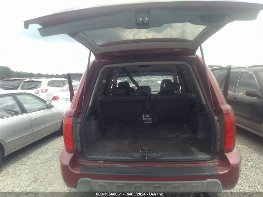 2003 Honda Pilot Ex-L VIN: 2HKYF18623H501981 Lot: 39568661