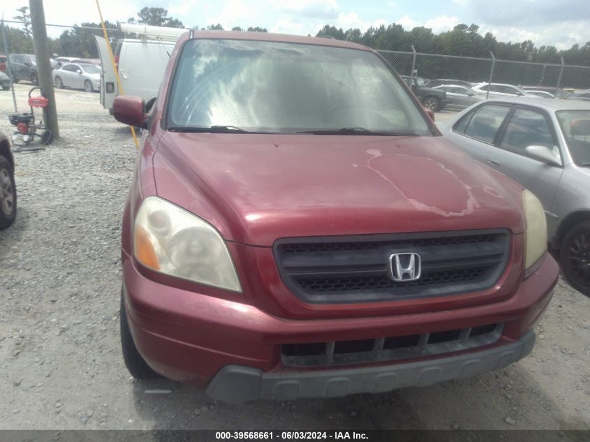 2003 Honda Pilot Ex-L VIN: 2HKYF18623H501981 Lot: 39568661