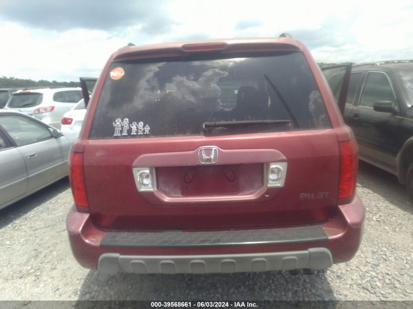 2003 Honda Pilot Ex-L VIN: 2HKYF18623H501981 Lot: 39568661