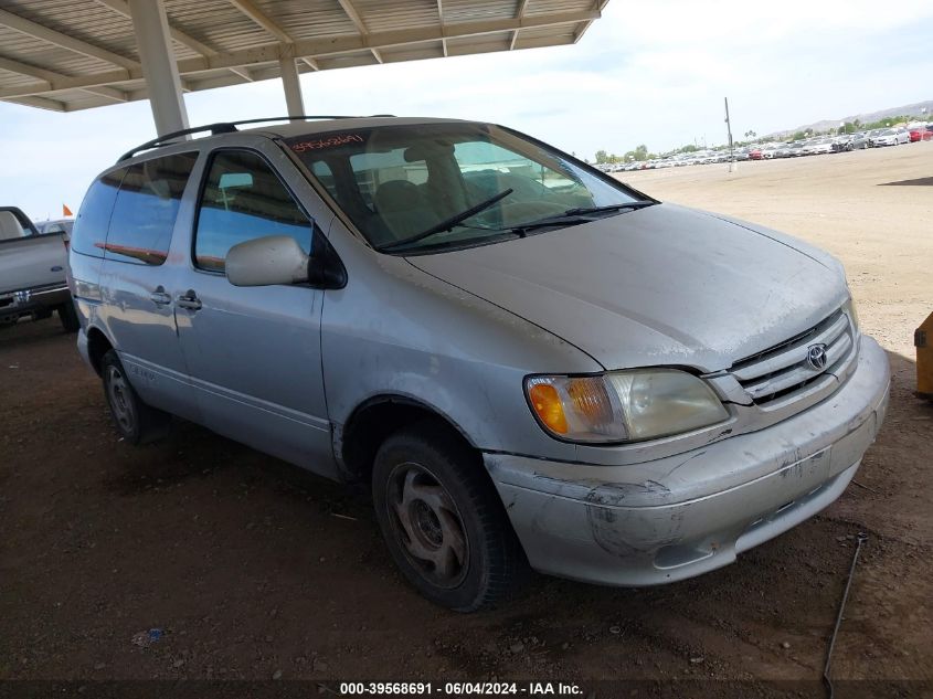 2002 Toyota Sienna Le VIN: 4T3ZF13C72U472406 Lot: 39568691