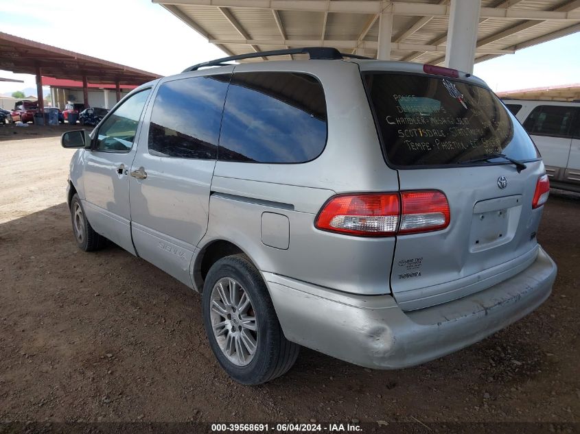 2002 Toyota Sienna Le VIN: 4T3ZF13C72U472406 Lot: 39568691