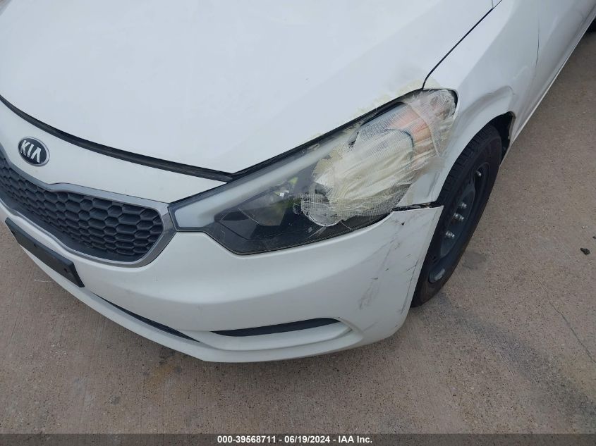 2016 Kia Forte Lx VIN: KNAFK4A67G5551437 Lot: 39568711