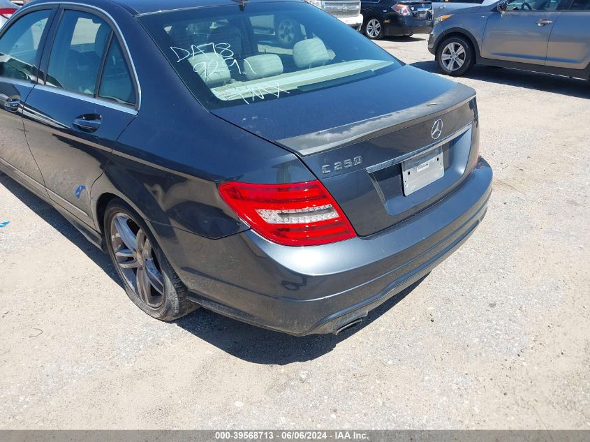 2013 Mercedes-Benz C 250 Luxury/Sport VIN: WDDGF4HB1DA789291 Lot: 39568713
