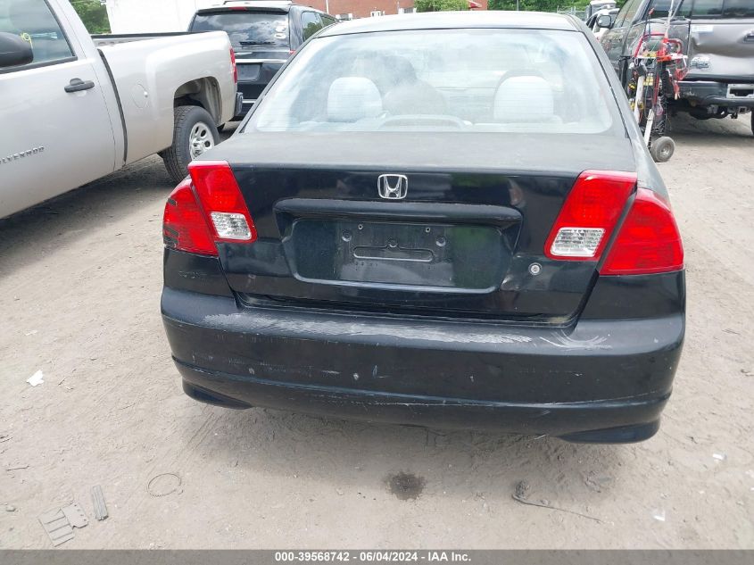 2004 Honda Civic Lx VIN: 2HGES16584H541485 Lot: 39568742