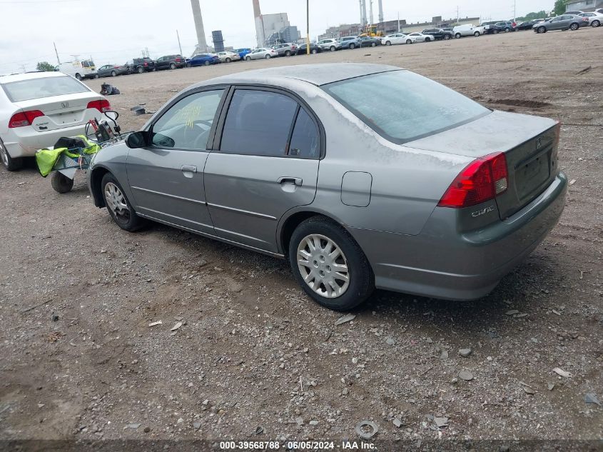 2004 Honda Civic Lx VIN: 2HGES16534H510824 Lot: 39568788