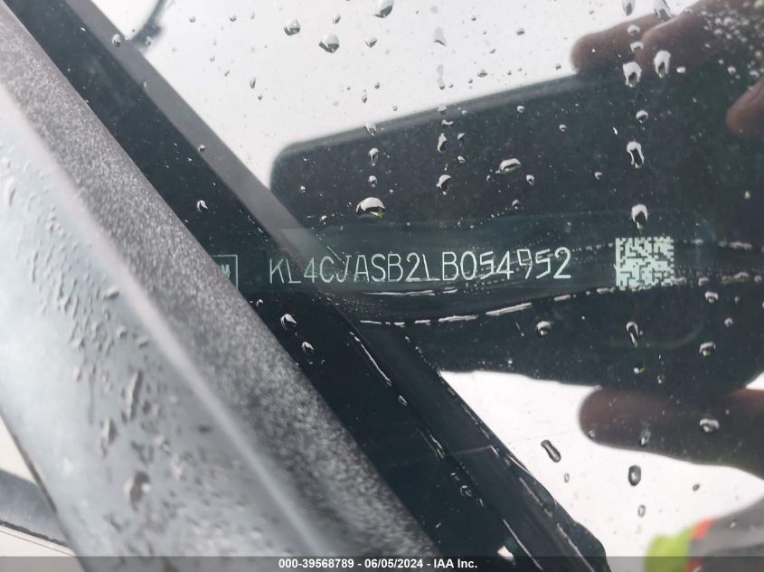 2020 Buick Encore Fwd Preferred VIN: KL4CJASB2LB054952 Lot: 39568789