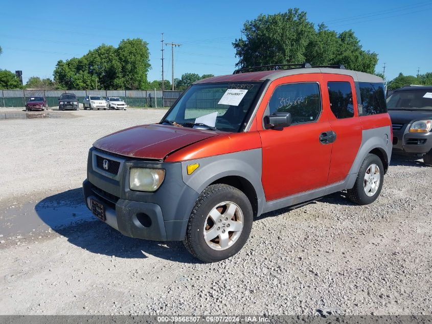 2003 Honda Element Ex VIN: 5J6YH18543L020461 Lot: 39568807