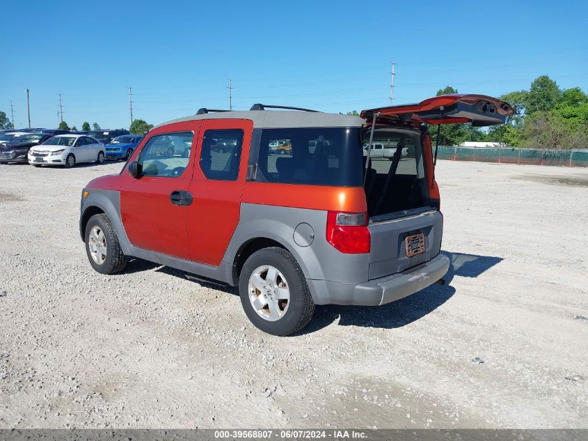 2003 Honda Element Ex VIN: 5J6YH18543L020461 Lot: 39568807