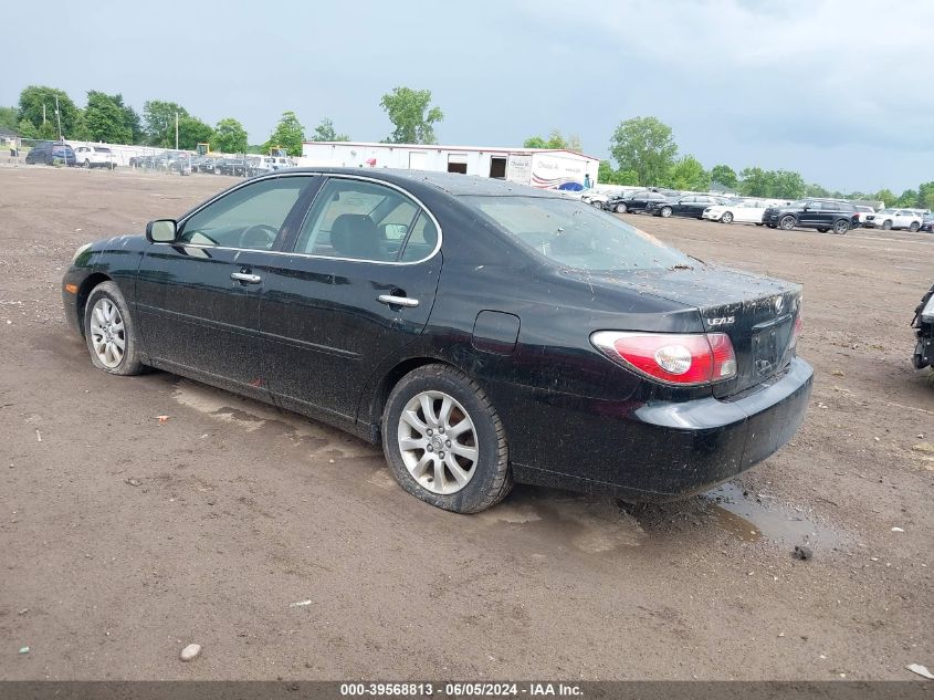 2004 Lexus Es 330 VIN: JTHBA30G345051410 Lot: 39568813