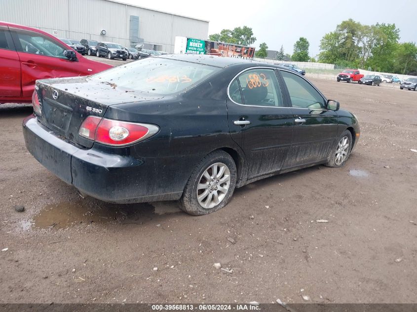 2004 Lexus Es 330 VIN: JTHBA30G345051410 Lot: 39568813