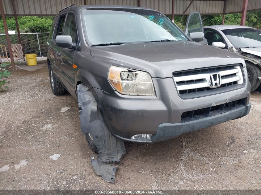 2007 Honda Pilot Ex-L VIN: 5FNYF28727B004643 Lot: 39568818