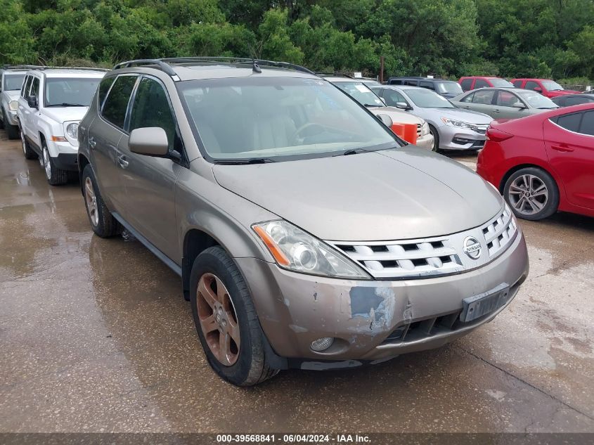2004 Nissan Murano Sl VIN: JN8AZ08T14W223437 Lot: 39568841