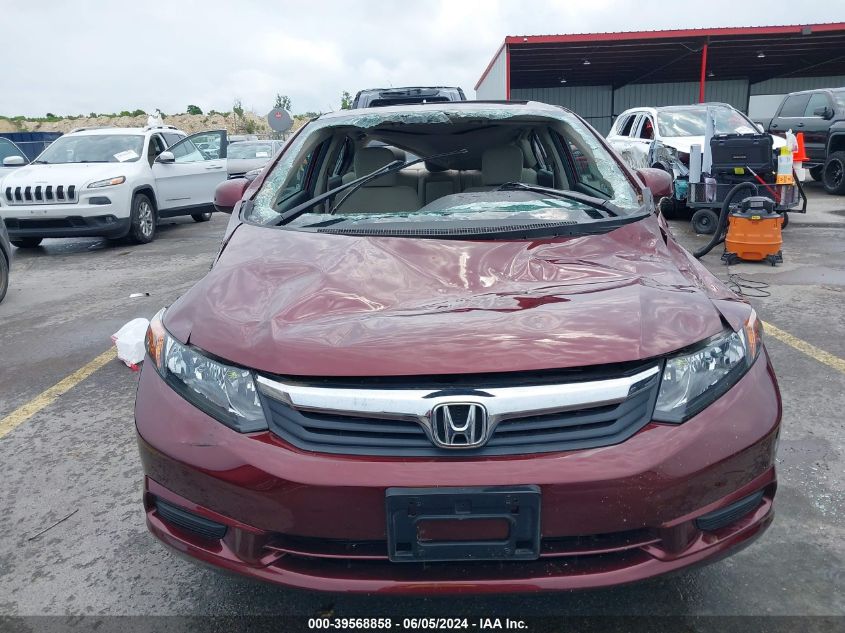 2012 Honda Civic Ex VIN: 19XFB2F88CE022773 Lot: 39568858