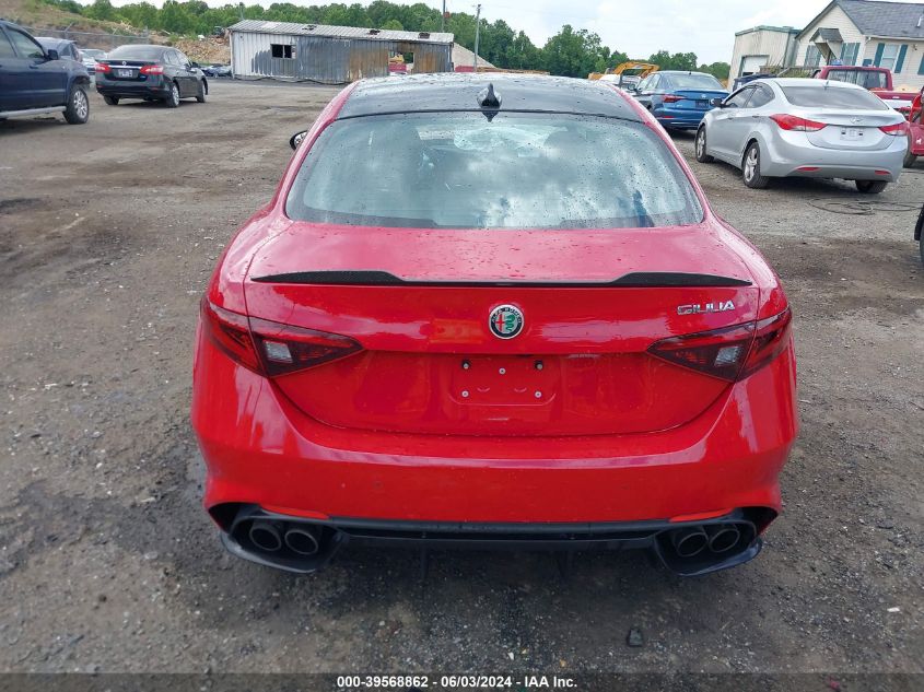 2023 Alfa Romeo Giulia Quadrifoglio Rwd VIN: ZARFAMEV1P7670473 Lot: 39568862