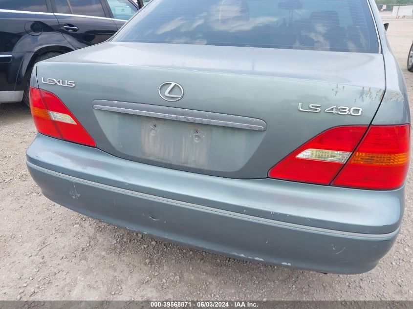 2002 Lexus Ls 430 VIN: JTHBN30F420059585 Lot: 39568871