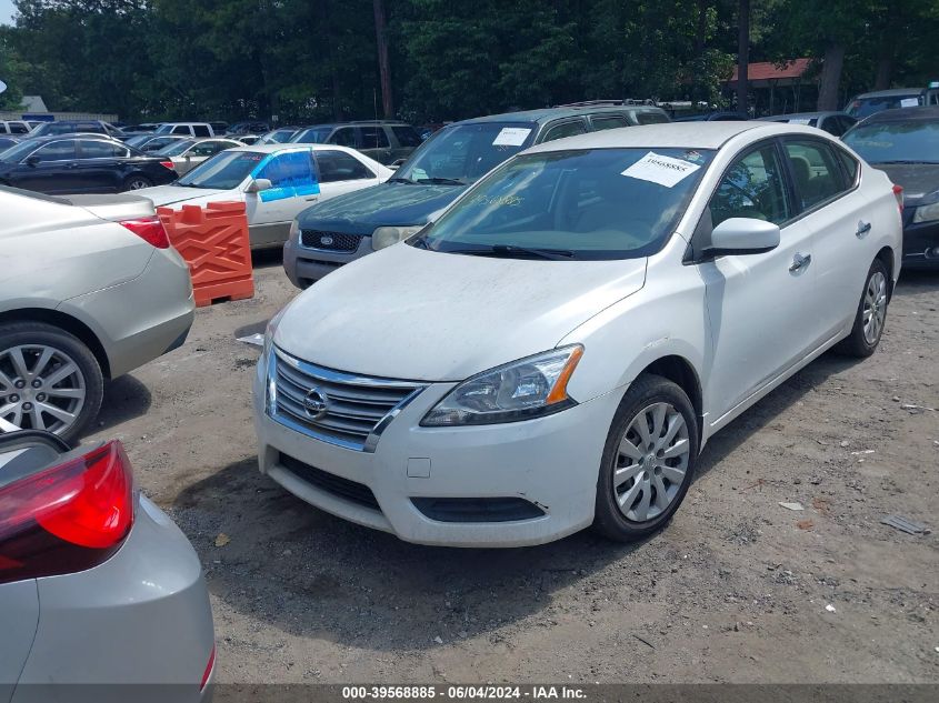 2014 Nissan Sentra Sv VIN: 3N1AB7AP3EL609549 Lot: 39568885