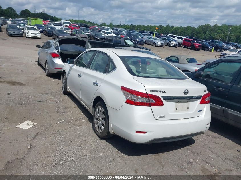 2014 Nissan Sentra Sv VIN: 3N1AB7AP3EL609549 Lot: 39568885