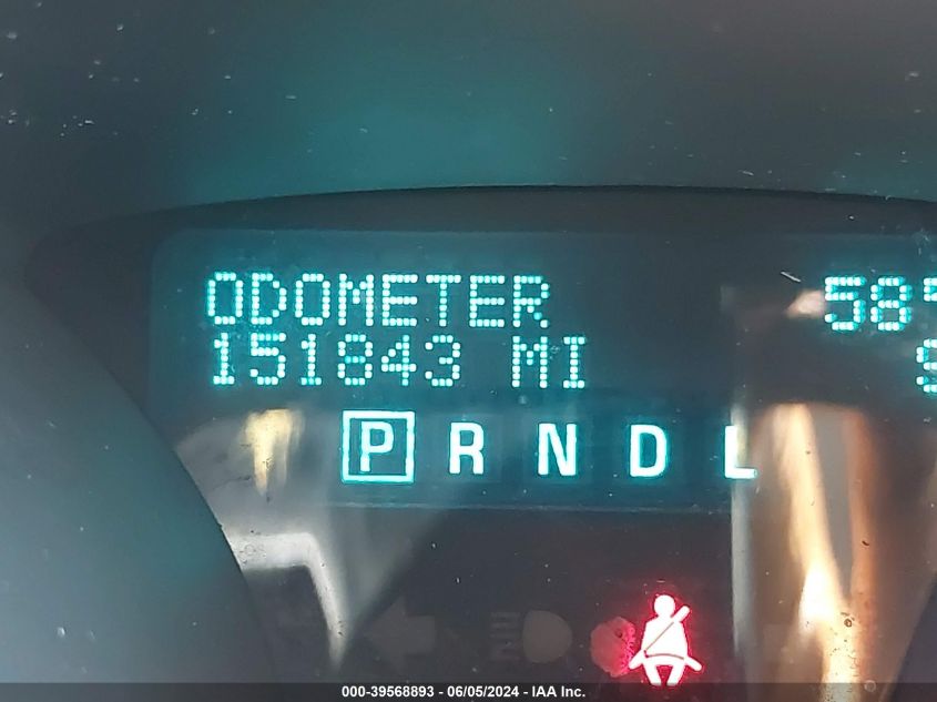 2009 Chevrolet Traverse Lt VIN: 1GNER23DX9S147800 Lot: 39568893