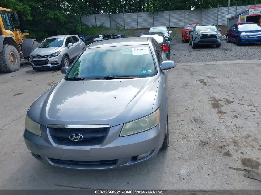 2007 Hyundai Sonata Limited/Se V6 VIN: 5NPEU46F87H186591 Lot: 39568921