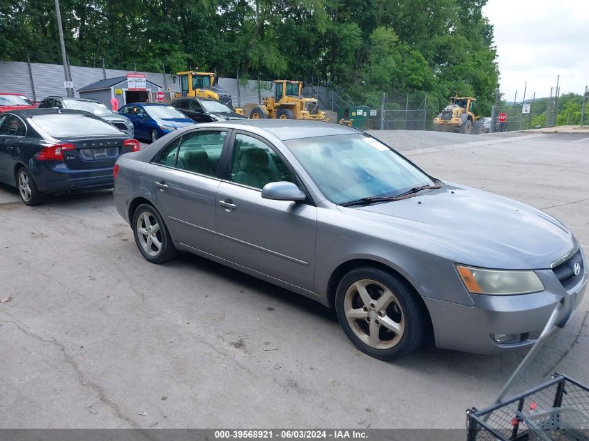 2007 Hyundai Sonata Limited/Se V6 VIN: 5NPEU46F87H186591 Lot: 39568921