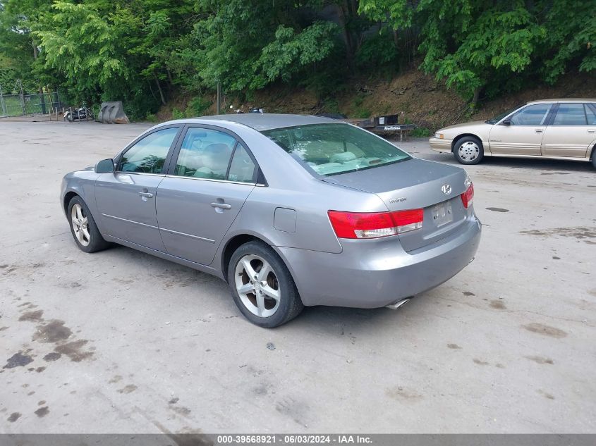 2007 Hyundai Sonata Limited/Se V6 VIN: 5NPEU46F87H186591 Lot: 39568921