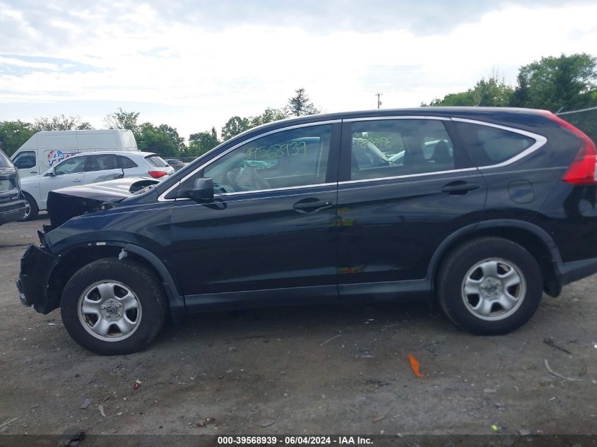2015 Honda Cr-V Lx VIN: 2HKRM3H38FH501872 Lot: 39568939