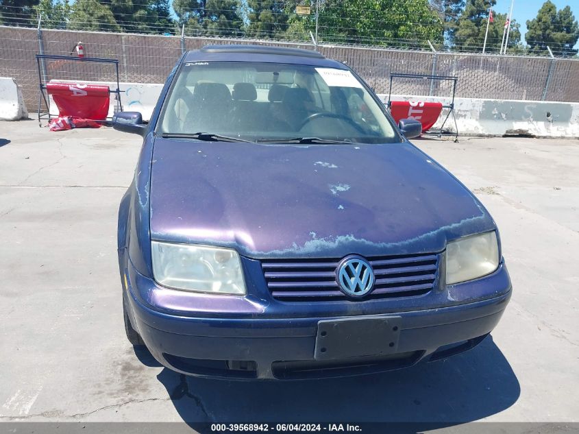 2001 Volkswagen Jetta Gls VIN: 3VWSK69M41M148515 Lot: 39568942