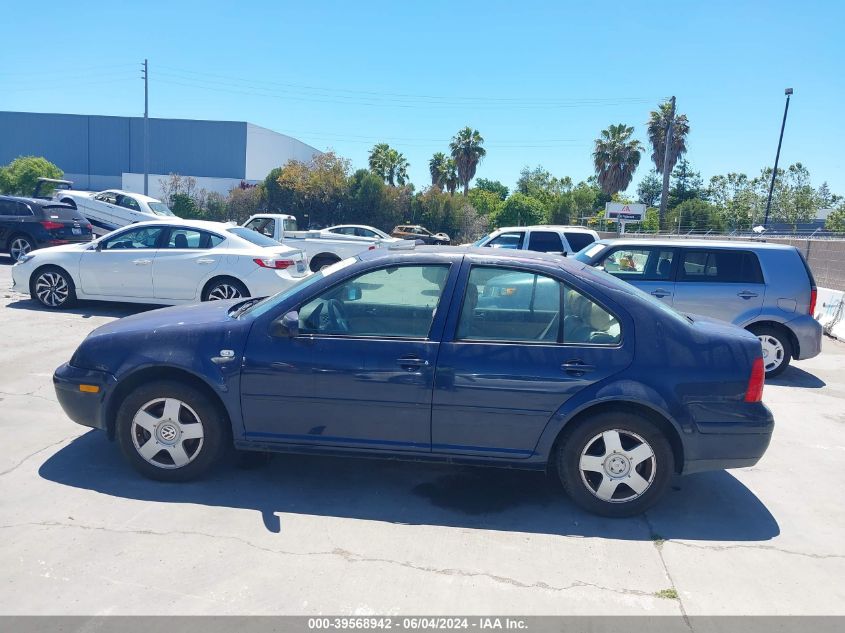 2001 Volkswagen Jetta Gls VIN: 3VWSK69M41M148515 Lot: 39568942