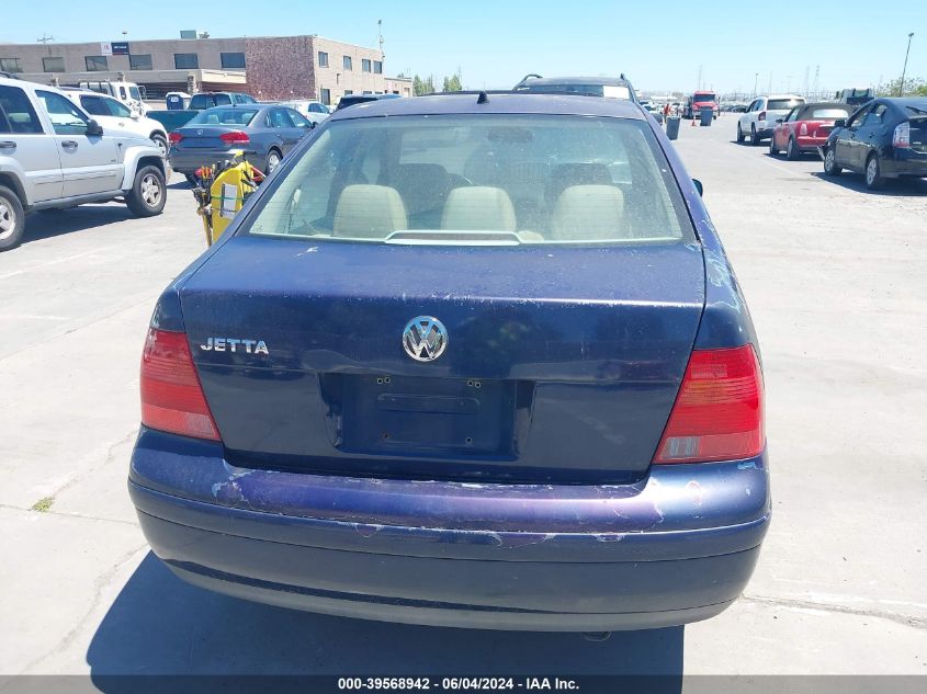 2001 Volkswagen Jetta Gls VIN: 3VWSK69M41M148515 Lot: 39568942