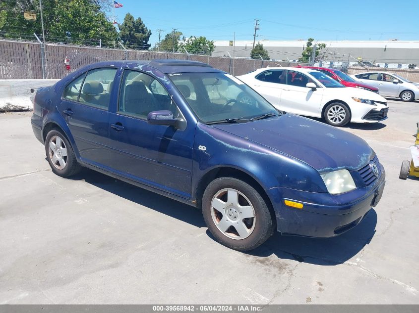 2001 Volkswagen Jetta Gls VIN: 3VWSK69M41M148515 Lot: 39568942