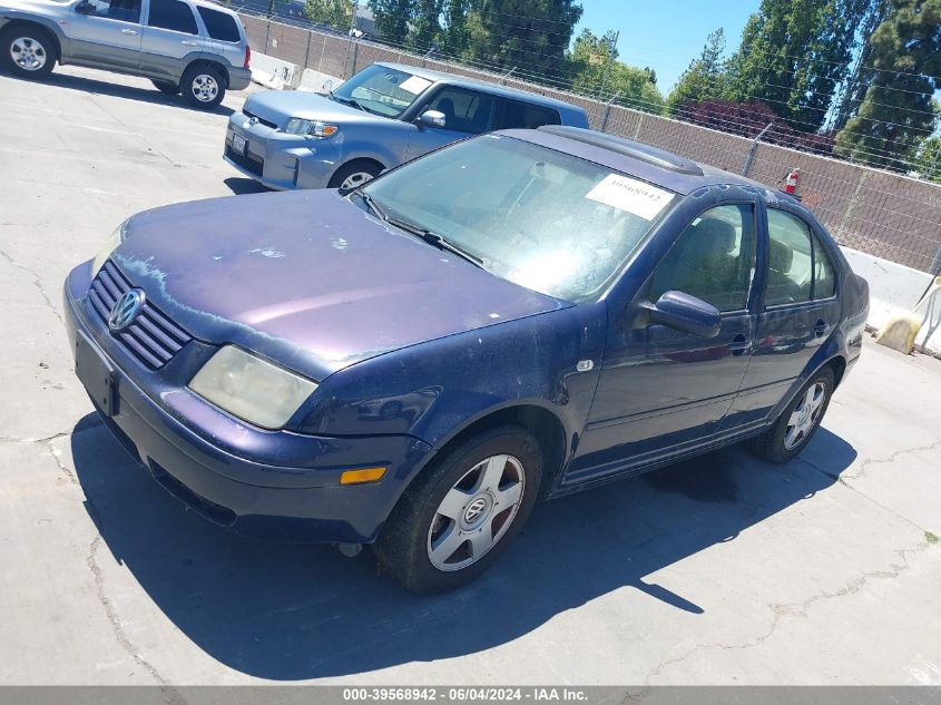 2001 Volkswagen Jetta Gls VIN: 3VWSK69M41M148515 Lot: 39568942