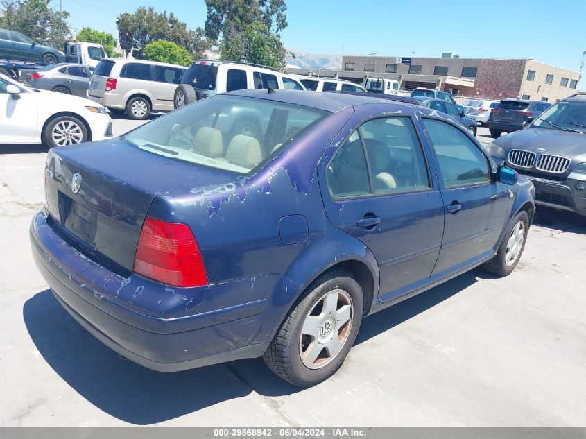 2001 Volkswagen Jetta Gls VIN: 3VWSK69M41M148515 Lot: 39568942