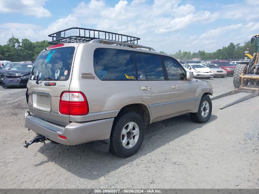 2000 Lexus Lx 470 VIN: JT6HT00W0Y0092261 Lot: 39568977