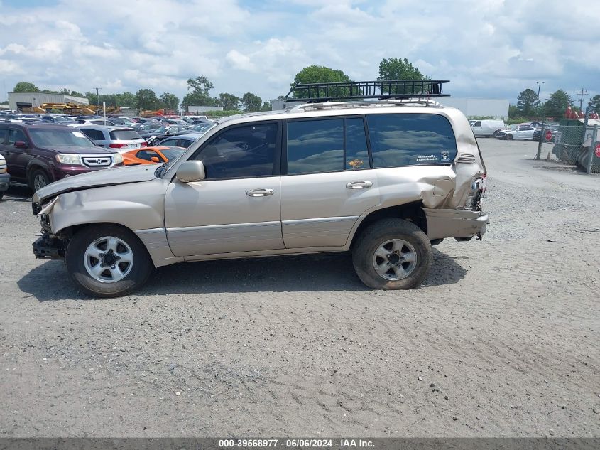 2000 Lexus Lx 470 VIN: JT6HT00W0Y0092261 Lot: 39568977