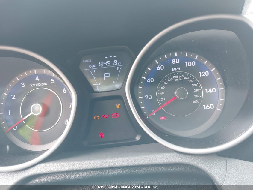 2013 Hyundai Elantra Gls VIN: KMHDH4AE3DU787421 Lot: 39569014