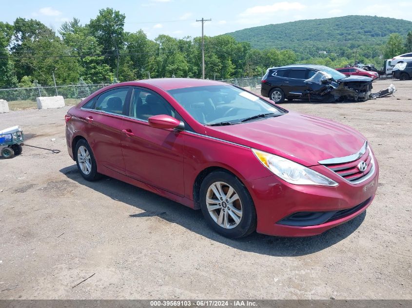 2014 Hyundai Sonata Gls VIN: 5NPEB4AC5EH942054 Lot: 39569103