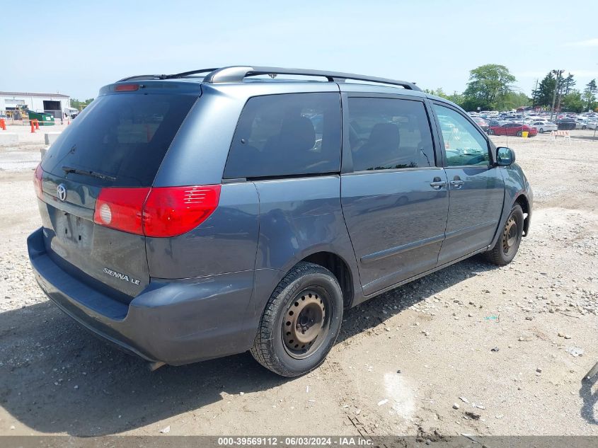 2010 Toyota Sienna Le VIN: 5TDKK4CC7AS321421 Lot: 39569112