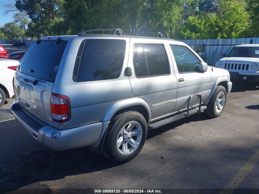 2002 Nissan Pathfinder Le/Se VIN: JN8DR09Y82W721574 Lot: 39569120