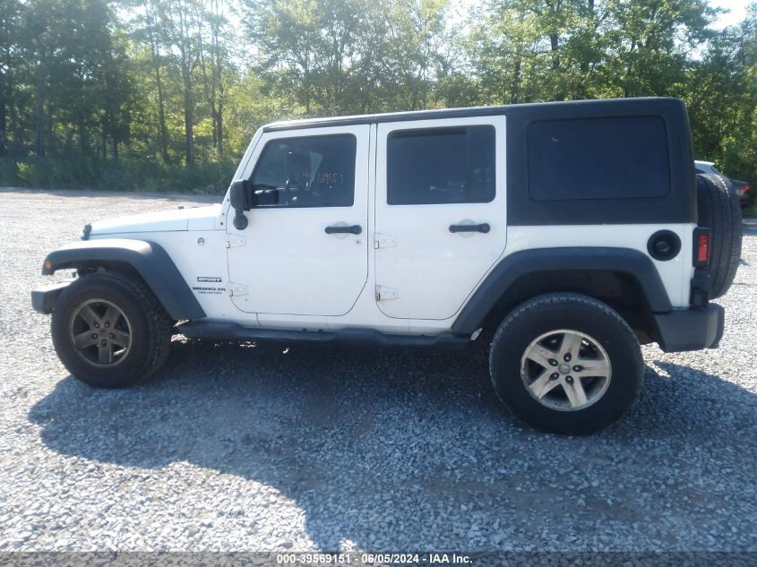 2016 Jeep Wrangler Unlimited Sport VIN: 1C4BJWDG6GL154835 Lot: 39569151