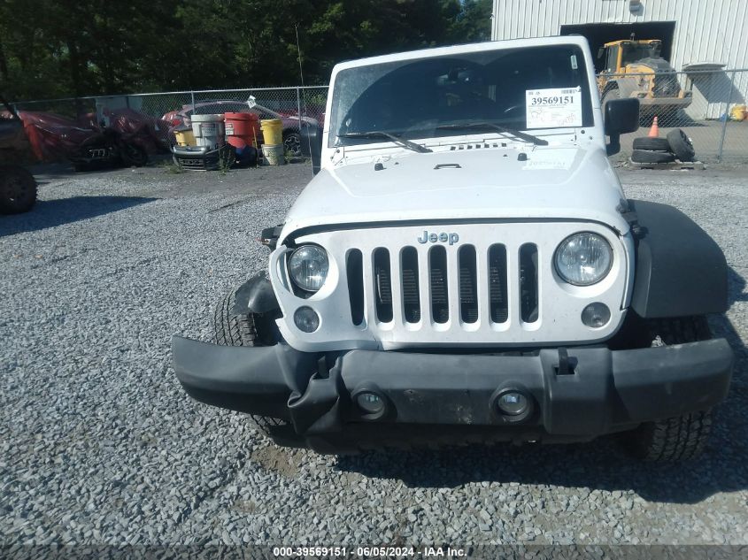 2016 Jeep Wrangler Unlimited Sport VIN: 1C4BJWDG6GL154835 Lot: 39569151