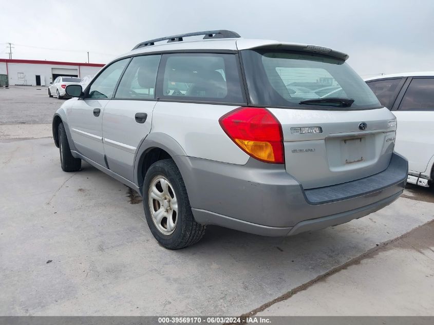 2007 Subaru Outback 2.5I Basic VIN: 4S4BP61C376328712 Lot: 39569170