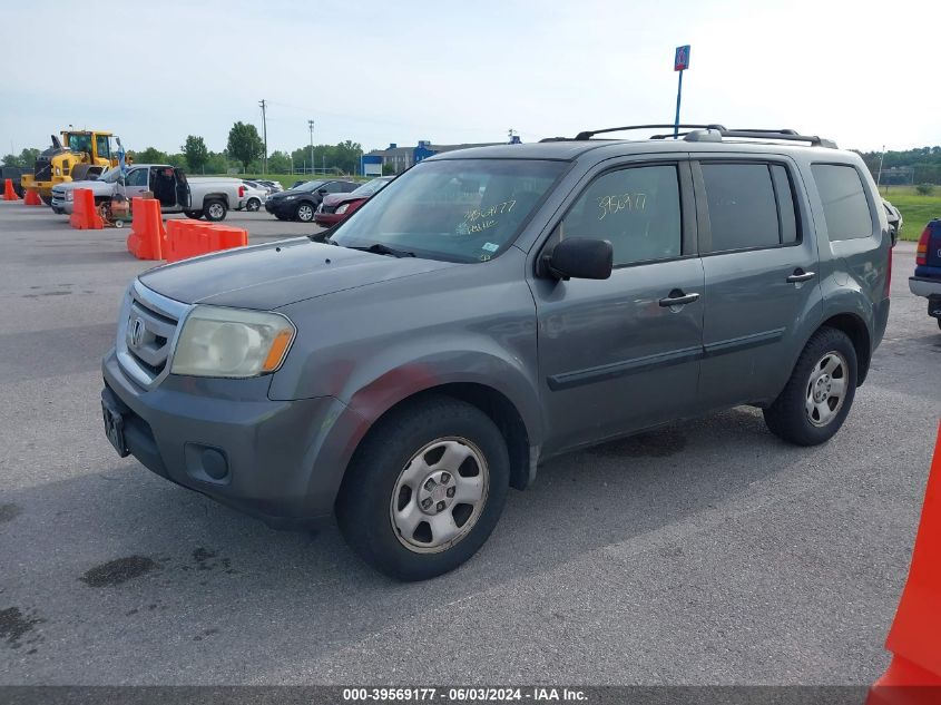 2010 Honda Pilot Lx VIN: 5FNYF3H22AB012095 Lot: 39569177