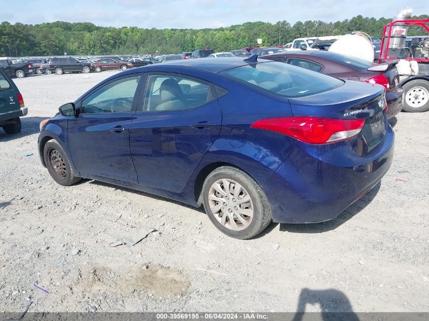 2012 Hyundai Elantra Gls VIN: 5NPDH4AE5CH095643 Lot: 39569195