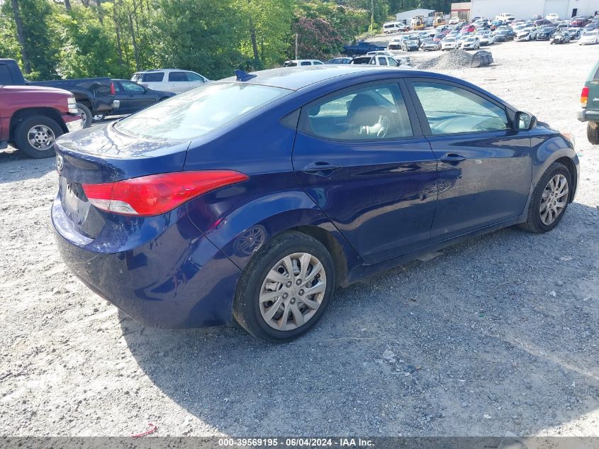 2012 Hyundai Elantra Gls VIN: 5NPDH4AE5CH095643 Lot: 39569195