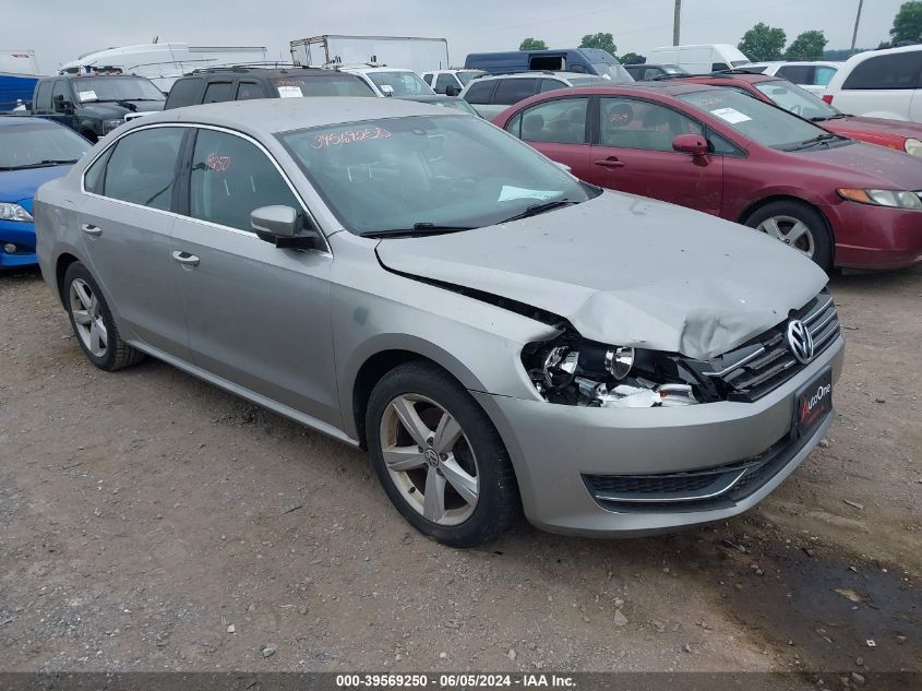 2013 Volkswagen Passat 2.5L Se VIN: 1VWBP7A3XDC098588 Lot: 39569250