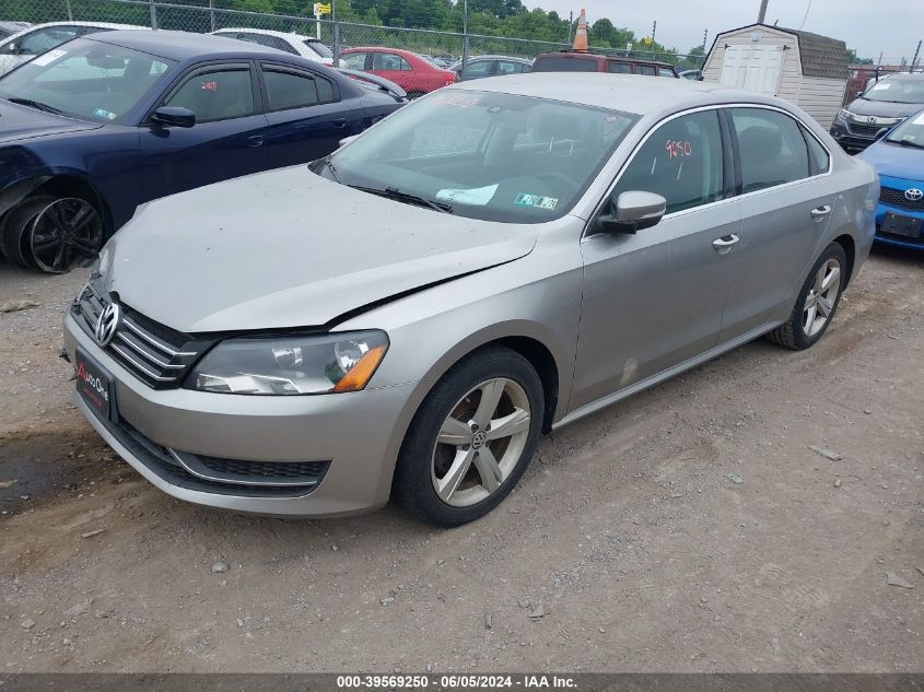 2013 Volkswagen Passat 2.5L Se VIN: 1VWBP7A3XDC098588 Lot: 39569250