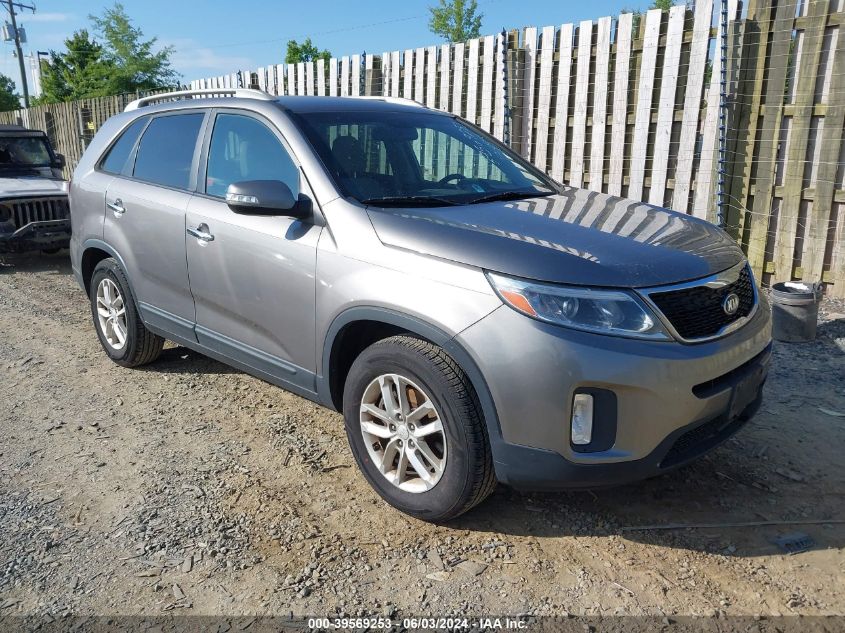 2015 Kia Sorento Lx VIN: 5XYKT4A63FG626025 Lot: 39569253